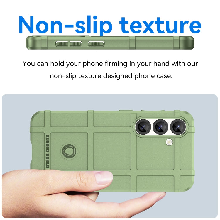 For Samsung Galaxy S25 5G Full Coverage Shockproof TPU Phone Case(Green) by buy2fix