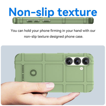 For Samsung Galaxy S25 5G Full Coverage Shockproof TPU Phone Case(Green) by buy2fix