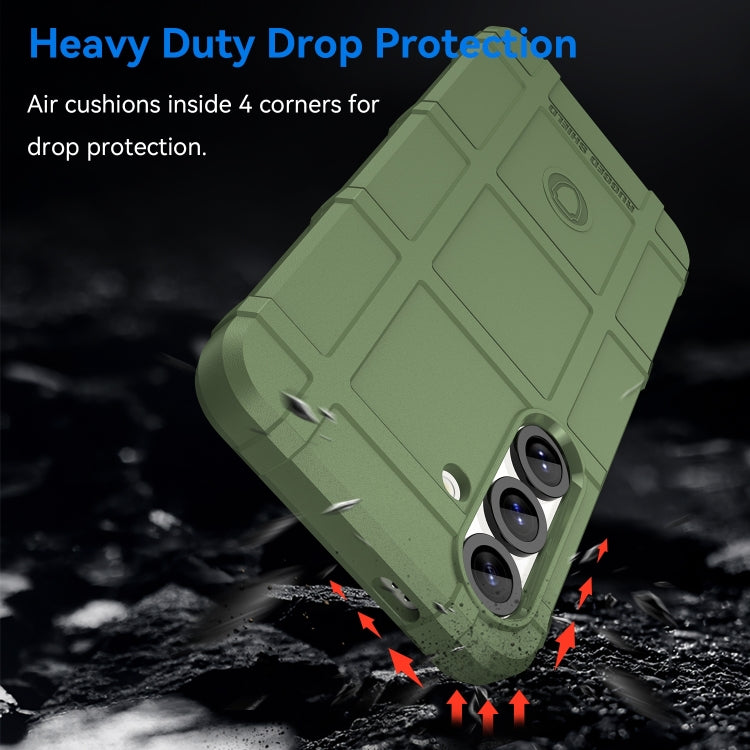 For Samsung Galaxy S25+ 5G Full Coverage Shockproof TPU Phone Case(Green) by buy2fix