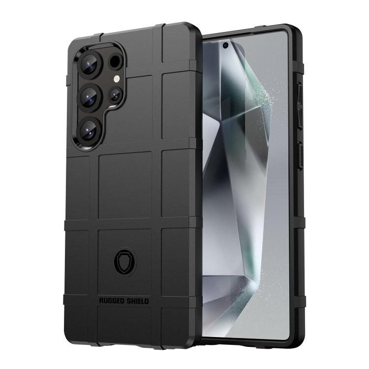 For Samsung Galaxy S25 Ultra 5G Full Coverage Shockproof TPU Phone Case(Black) by buy2fix