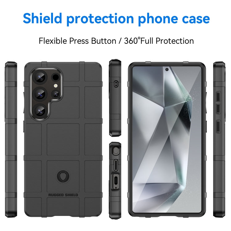 For Samsung Galaxy S25 Ultra 5G Full Coverage Shockproof TPU Phone Case(Black) by buy2fix