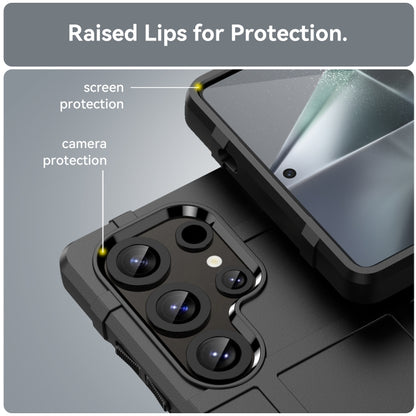 For Samsung Galaxy S25 Ultra 5G Full Coverage Shockproof TPU Phone Case(Black) by buy2fix