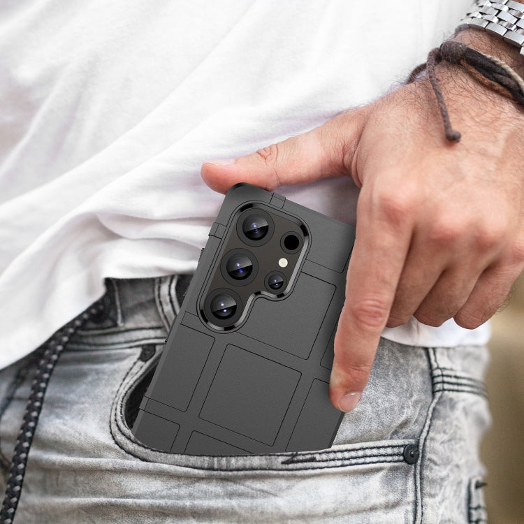 For Samsung Galaxy S25 Ultra 5G Full Coverage Shockproof TPU Phone Case(Black) by buy2fix