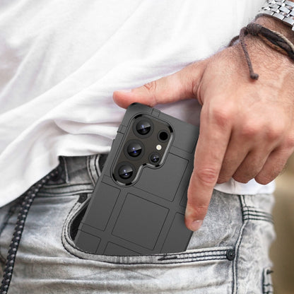 For Samsung Galaxy S25 Ultra 5G Full Coverage Shockproof TPU Phone Case(Black) by buy2fix