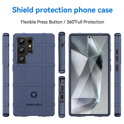 For Samsung Galaxy S25 Ultra 5G Full Coverage Shockproof TPU Phone Case(Blue) by buy2fix