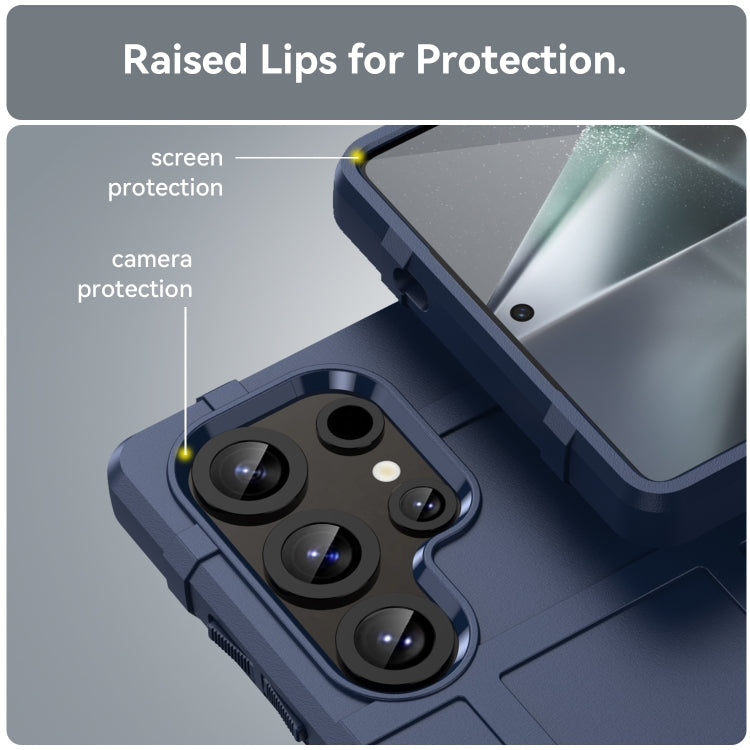For Samsung Galaxy S25 Ultra 5G Full Coverage Shockproof TPU Phone Case(Blue) by buy2fix