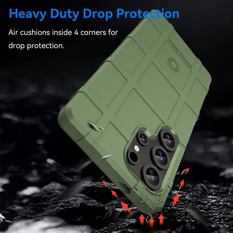 For Samsung Galaxy S25 Ultra 5G Full Coverage Shockproof TPU Phone Case(Green) by buy2fix