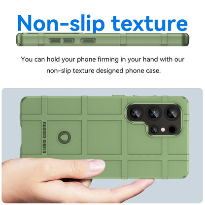 For Samsung Galaxy S25 Ultra 5G Full Coverage Shockproof TPU Phone Case(Green) by buy2fix
