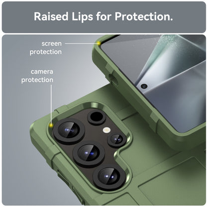 For Samsung Galaxy S25 Ultra 5G Full Coverage Shockproof TPU Phone Case(Green) by buy2fix