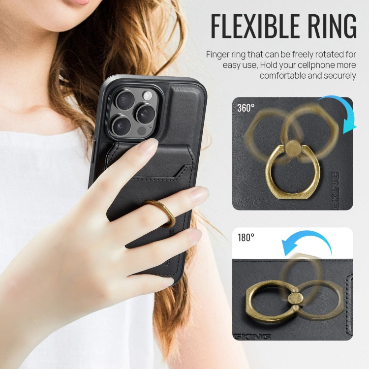 For iPhone 13 Pro MAGKING K1 MagSafe Detachable Wallet RFID Back Cover Phone Case(Black) - iPhone 13 Pro Cases by MAGKING | Online Shopping UK | buy2fix