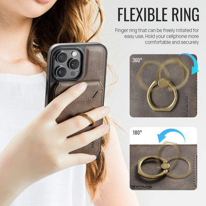 For iPhone 13 MAGKING K1 MagSafe Detachable Wallet RFID Back Cover Phone Case(Coffee) - iPhone 13 Cases by MAGKING | Online Shopping UK | buy2fix