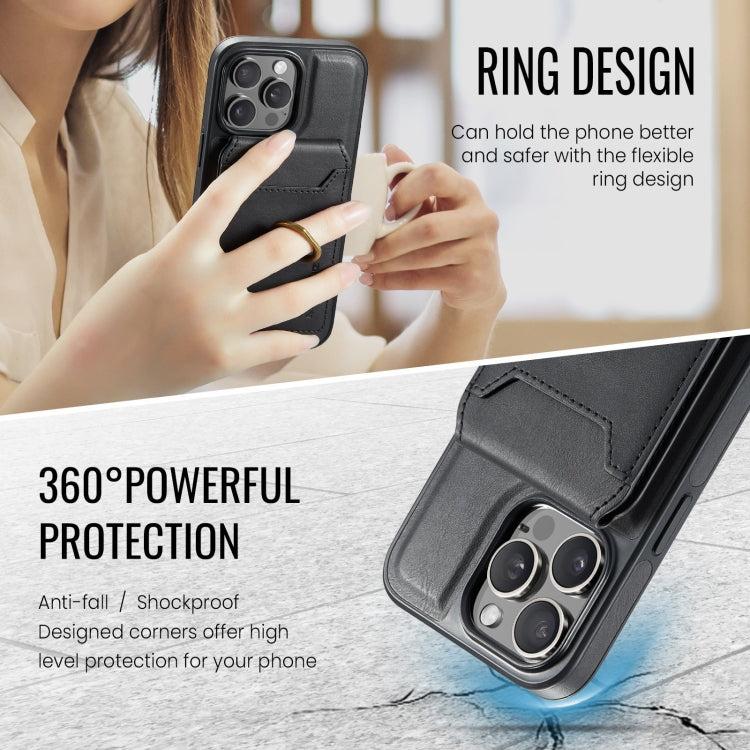 For iPhone 12 Pro Max MAGKING K1 MagSafe Detachable Wallet RFID Back Cover Phone Case(Black) - iPhone 12 Pro Max Cases by MAGKING | Online Shopping UK | buy2fix