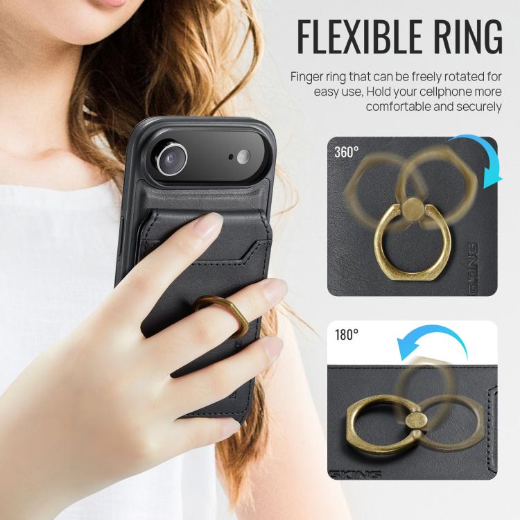 For iPhone Air MAGKING K1 MagSafe Detachable Wallet RFID Back Cover Phone Case(Black) - iPhone Air Cases by MAGKING | Online Shopping UK | buy2fix