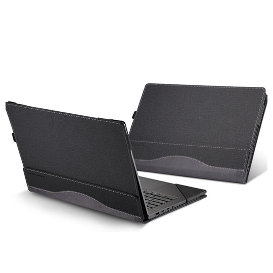 For MicroSoft Surface Laptop 15 inch 6/5/4/3/2 Leather Laptop Shockproof Protective Case(Black)