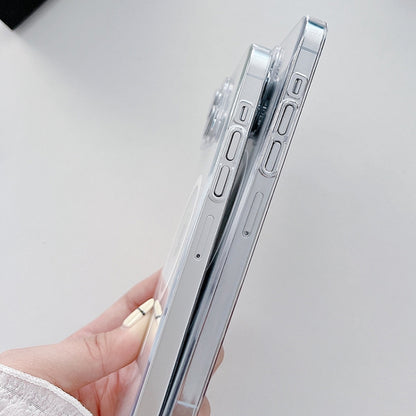 For iPhone 13 Pro Max Clear PC MagSafe Phone Case with Lens Film(Transparent) by buy2fix