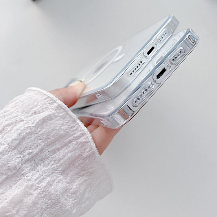 For iPhone 12 Pro Clear PC MagSafe Phone Case with Lens Film(Transparent) by buy2fix