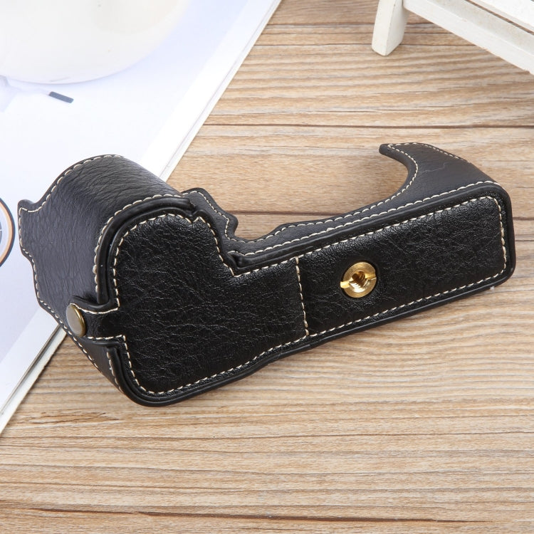 For FUJIFILM X-S20 Buffalo Texture PU Leather Camera Half Case Base(Black) - Half Case by buy2fix | Online Shopping UK | buy2fix