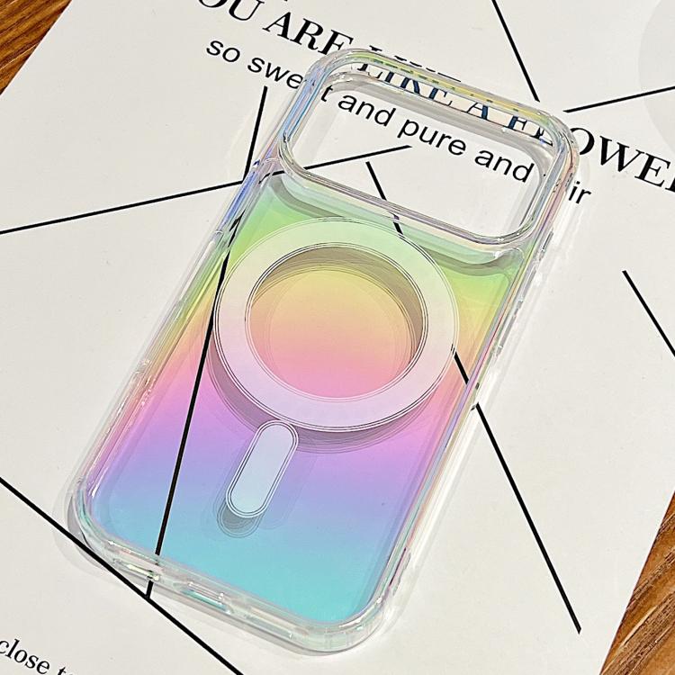 For iPhone 17 Pro Max Gradient Color MagSafe Airbag Full Coverage Phone Case(Rainbow) - iPhone 17 Pro Max Cases by buy2fix | Online Shopping UK | buy2fix