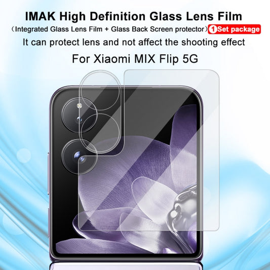 For Xiaomi Mix Flip 1 Sets imak Integrated Lens Film + Glass Rear Screen Sticker -  by imak | Online Shopping UK | buy2fix