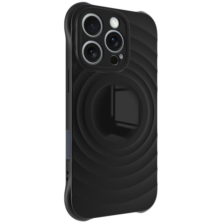 For iPhone 16 Pro IMAK UC-6 Series Manbo Frosting Soft Phone Case(Black) by imak