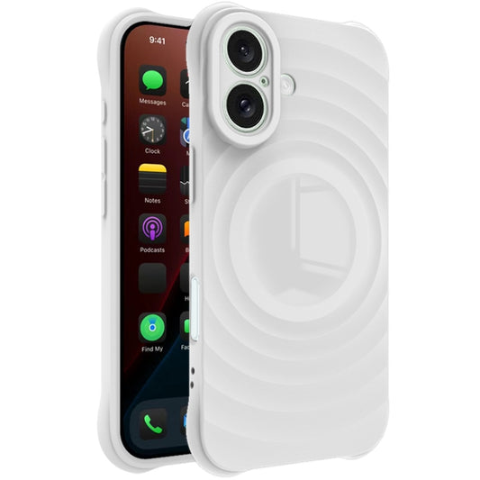 For iPhone 16 IMAK UC-6 Series Manbo Frosting Soft Phone Case(White) - iPhone 16 Cases by imak | Online Shopping UK | buy2fix