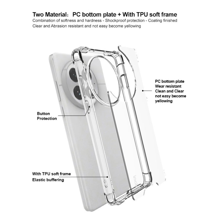 For OnePlus 13 IMAK Space Shield PC + TPU Airbag Shockproof Phone Case(Transparent) - OnePlus Cases by imak | Online Shopping UK | buy2fix