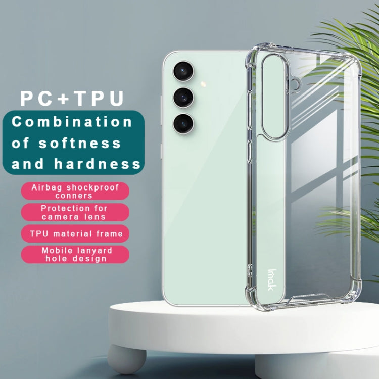 For Samsung Galaxy S24 FE 5G IMAK Space Shield PC + TPU Airbag Shockproof Phone Case(Transparent) by imak