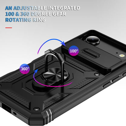 For iPhone Air Sliding Camshield TPU + PC Phone Case with Holder(Black) - iPhone Air Cases by buy2fix | Online Shopping UK | buy2fix