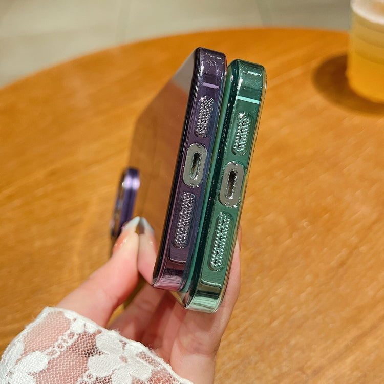 For iPhone 11 Golden Shield HD Transparent MagSafe PC Phone Case(Black) by buy2fix