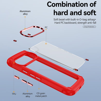 For Google Pixel 9 / 9 Pro TPU + PC Lens Protection Phone Case(Red) by buy2fix