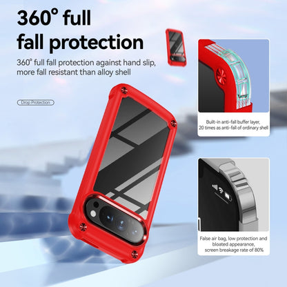 For Google Pixel 9 / 9 Pro TPU + PC Lens Protection Phone Case(Red) by buy2fix