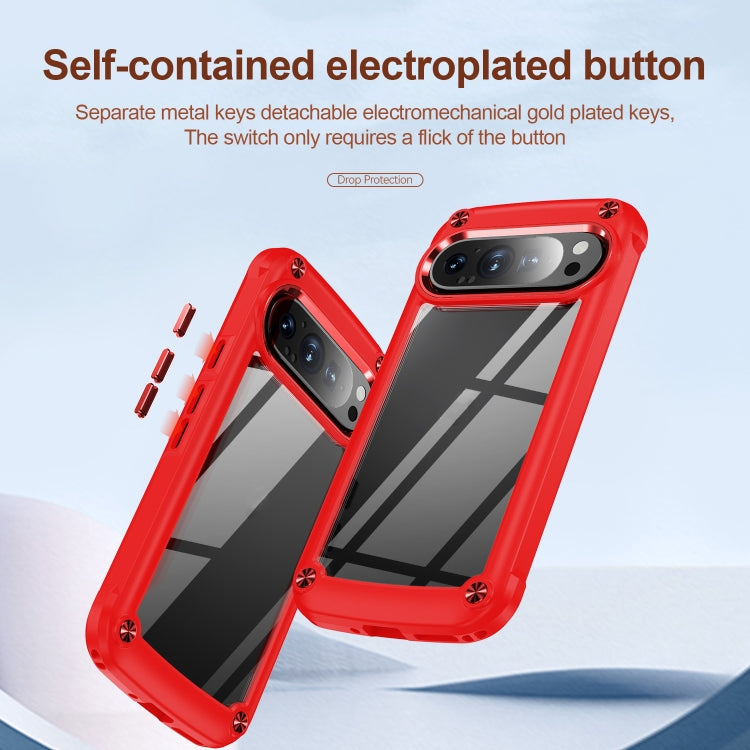 For Google Pixel 9 / 9 Pro TPU + PC Lens Protection Phone Case(Red) by buy2fix