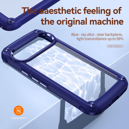 For Google Pixel 9 / 9 Pro TPU + PC Lens Protection Phone Case(Blue) by buy2fix