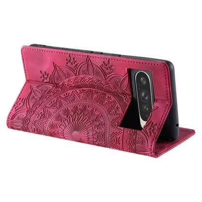 For Google Pixel 9 Pro XL Totem Embossed Magnetic Leather Phone Case(Red) by buy2fix