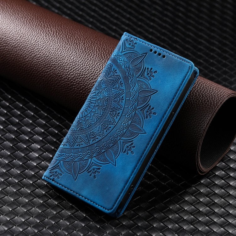 For Google Pixel 9 / 9 Pro Totem Embossed Magnetic Leather Phone Case(Blue) by buy2fix