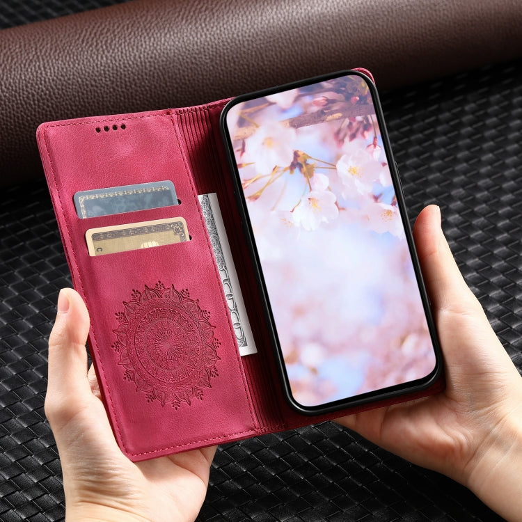 For Google Pixel 9 / 9 Pro Totem Embossed Magnetic Leather Phone Case(Red) by buy2fix