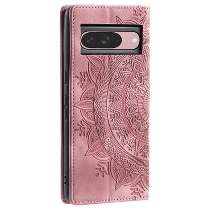 For Google Pixel 9 / 9 Pro Totem Embossed Magnetic Leather Phone Case(Rose Gold) by buy2fix