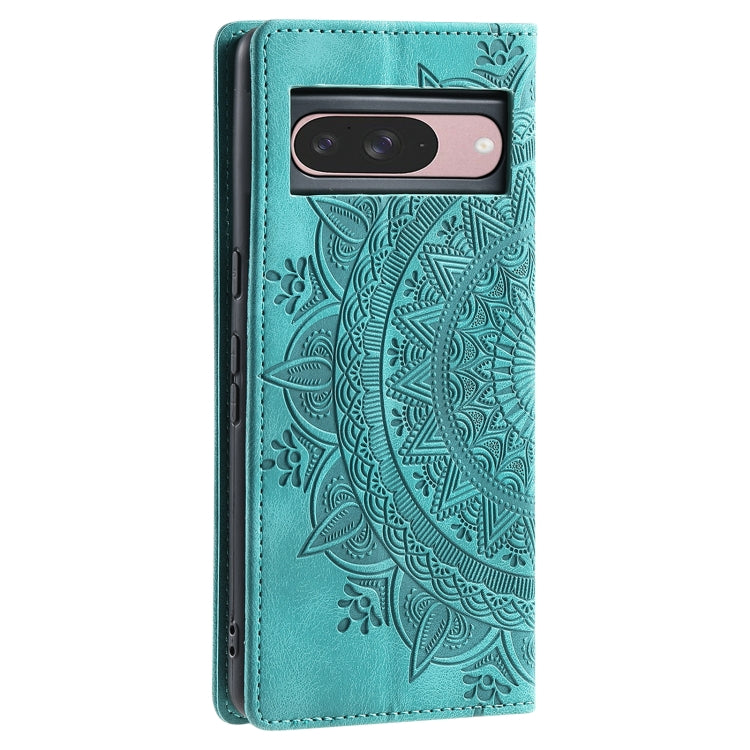 For Google Pixel 9 / 9 Pro Totem Embossed Magnetic Leather Phone Case(Green) by buy2fix