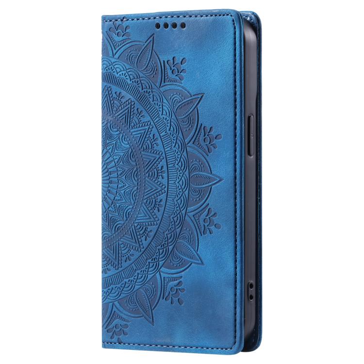 For Google Pixel 10 Pro XL Totem Embossed Magnetic Leather Phone Case(Blue) - Google Cases by buy2fix | Online Shopping UK | buy2fix