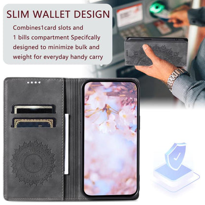 For Google Pixel 10 Pro XL Totem Embossed Magnetic Leather Phone Case(Grey) - Google Cases by buy2fix | Online Shopping UK | buy2fix