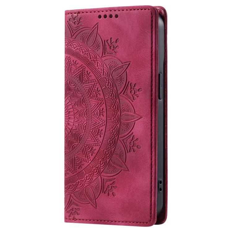 For Google Pixel 10 Pro XL Totem Embossed Magnetic Leather Phone Case(Red) - Google Cases by buy2fix | Online Shopping UK | buy2fix