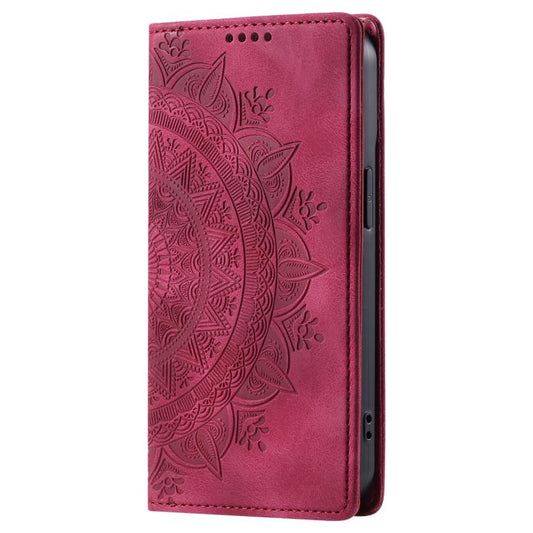 For Google Pixel 10 Pro XL Totem Embossed Magnetic Leather Phone Case(Red) - Google Cases by buy2fix | Online Shopping UK | buy2fix