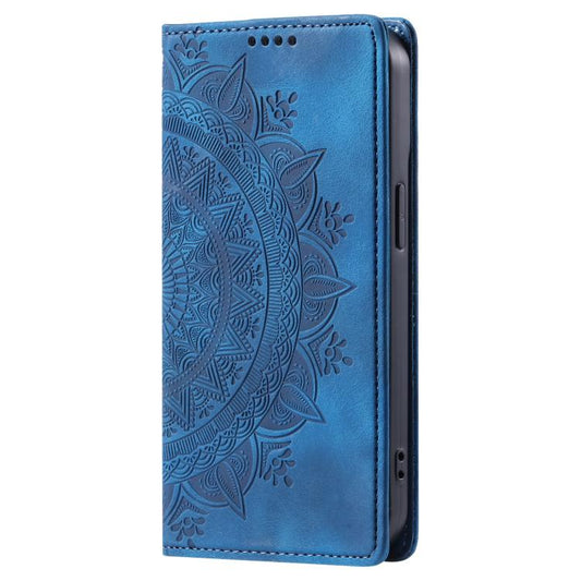 For Google Pixel 10 / 10 Pro Totem Embossed Magnetic Leather Phone Case(Blue) - Google Cases by buy2fix | Online Shopping UK | buy2fix