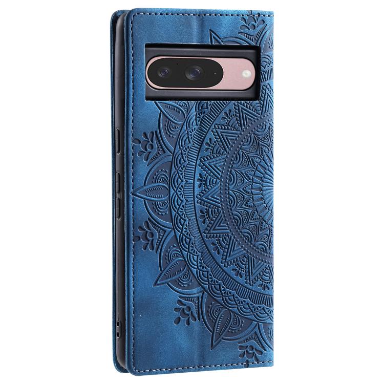 For Google Pixel 10 / 10 Pro Totem Embossed Magnetic Leather Phone Case(Blue) - Google Cases by buy2fix | Online Shopping UK | buy2fix