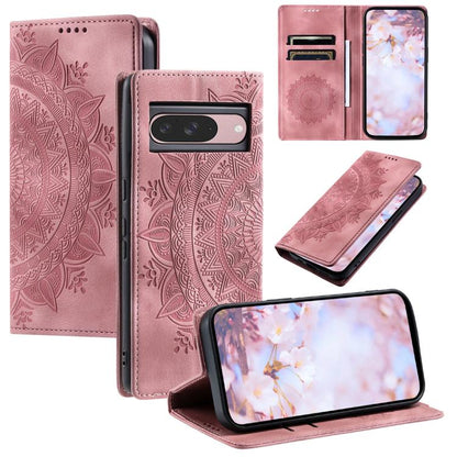 For Google Pixel 10 / 10 Pro Totem Embossed Magnetic Leather Phone Case(Rose Gold) - Google Cases by buy2fix | Online Shopping UK | buy2fix