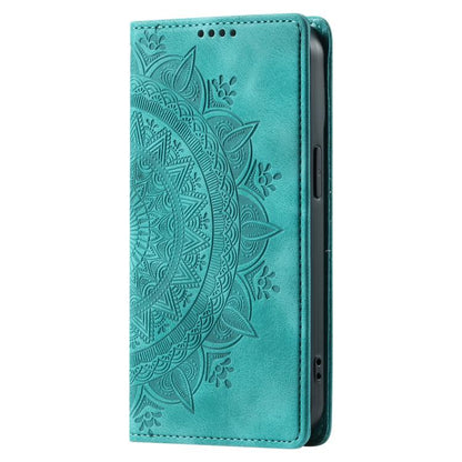 For Google Pixel 10 / 10 Pro Totem Embossed Magnetic Leather Phone Case(Green) - Google Cases by buy2fix | Online Shopping UK | buy2fix
