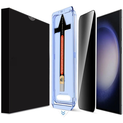 For Samsung Galaxy S23 Ultra 5G LK Easy Install Privacy Tempered Glass Film(Black) - Galaxy S23 Ultra 5G Tempered Glass by buy2fix | Online Shopping UK | buy2fix