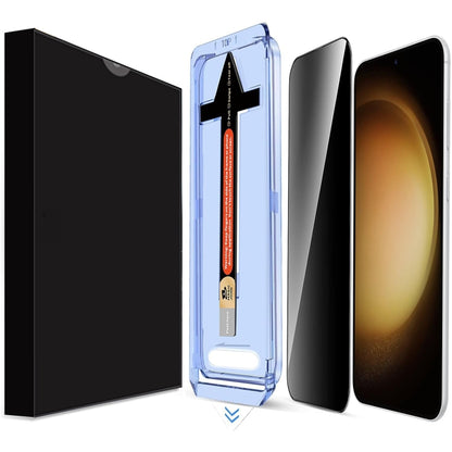 For Samsung Galaxy S23+ 5G LK Easy Install Privacy Tempered Glass Film(Black) - Galaxy S23+ 5G Tempered Glass by buy2fix | Online Shopping UK | buy2fix