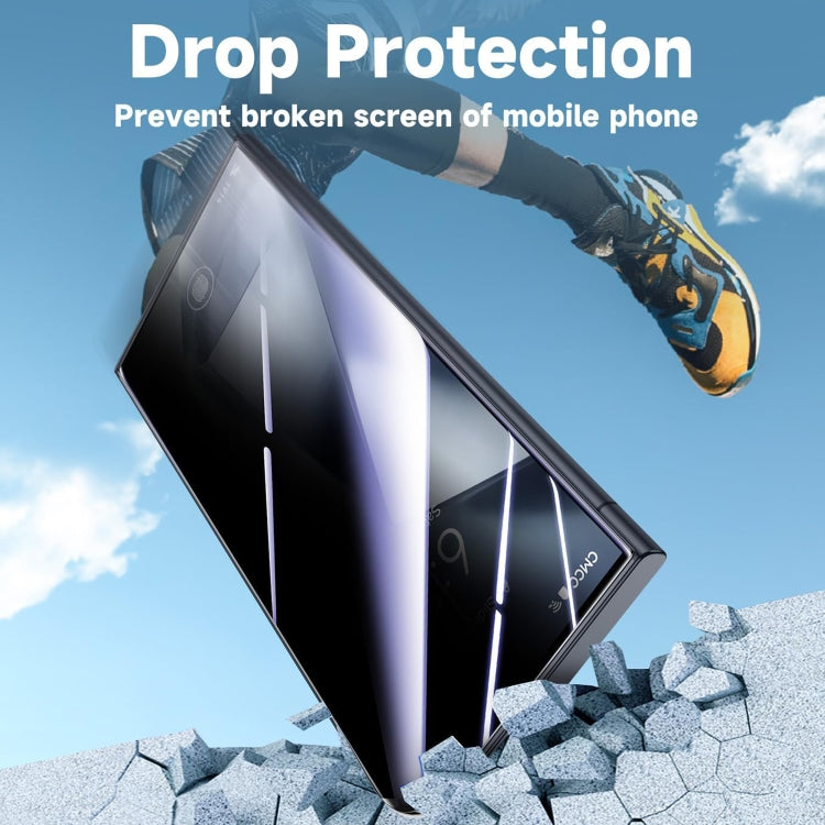 For Samsung Galaxy S20 FE LK Easy Install Privacy Tempered Glass Film(Black) - Galaxy Tempered Glass by buy2fix | Online Shopping UK | buy2fix