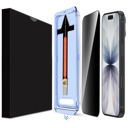 For iPhone 17 LK Easy Install Privacy Tempered Glass Film(Black) - iPhone 17 Tempered Glass by buy2fix | Online Shopping UK | buy2fix